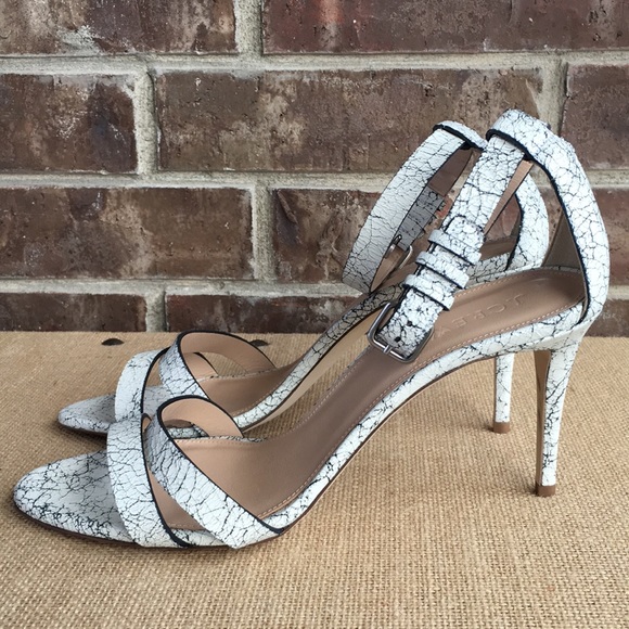 NWOT J Crew Crackle Finish Ankle Strap Heel - Picture 3 of 8